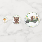 Woodland Animal Greenery Forest Baby shower Confetti (Voorkanten)
