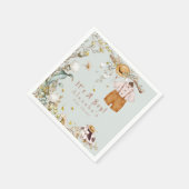 Woodland Animal Greenery Rustic Boy Servet (Hoek)