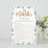 Woodland Animal Greenery vindt het gastspel (Staand voorkant)