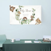 Woodland Animal Kingdom Baby shower Banner (Beurs)