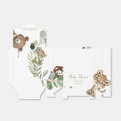 Woodland Animal Kingdom Baby shower Bedankdoosjes (Uitgevouwen)