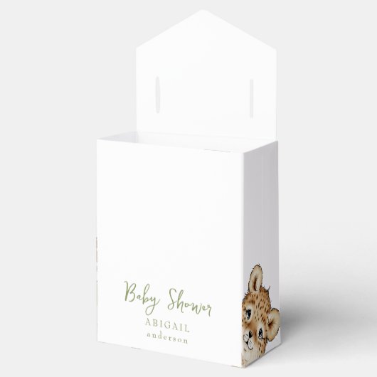 Woodland Animal Kingdom Baby shower Bedankdoosjes (Geopend)