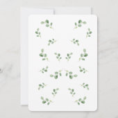 Woodland Animal Kingdom Baby shower Invitation Kaart (Achterkant)