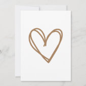 Woodland Animal Minimal Baby shower Invitation Kaart (Achterkant)