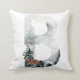 Woodland Animal Monogram "B" Sierkussen