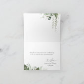 Woodland Animal Neutral Baby shower Luier Bedankkaart (Binnen)