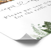 Woodland Animal Neutral Baby shower Luier Poster (Hoek)