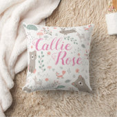 Woodland Animal Nursery Baby Pillow Kussen (Deken)