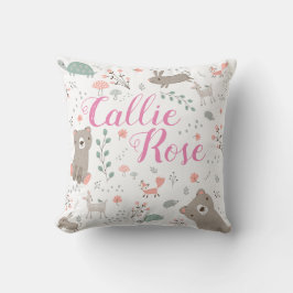 Woodland Animal Nursery Baby Pillow Kussen