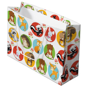 Woodland Animal party grote cadezak Groot Cadeauzakje