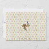 Woodland Animal Party Invitation Kaart (Achterkant)