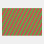 Woodland Animal Pattern Red Green Merry kerst Inpakpapier Vel (Voorkant 2)
