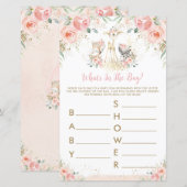 Woodland Animal Pink Floral Wat is er in de Bag Ga (Voorkant / Achterkant)