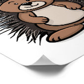 Woodland Animal Porcupine Poster (Hoek)