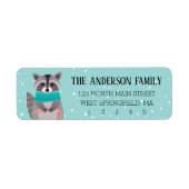 Woodland Animal Return Address Labels (Voorkant)