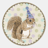Woodland Animal Squirrel Sticker (Voorkant)