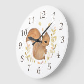 Woodland Animal Squirrel Wall klok (Hoek)