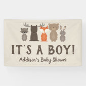 Woodland Animal Theme Baby shower Banner Groot (Horizontaal)