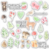 Woodland Animal Vinyl Stickers (Voorkant)