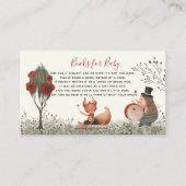 Woodland Animal Whimsical Waterverf Book for Baby Informatiekaartje (Voorkant)