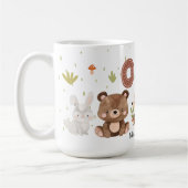 Woodland Animals 1e Birthday Coffee Mok (Links)
