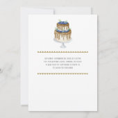 Woodland Animals 1e Birthday Invitation Kaart (Achterkant)