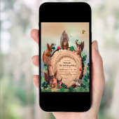 Woodland Animals 5e verjaardag uitnodiging