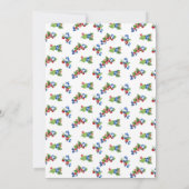 Woodland Animals Aardbei Blueberry Baby shower Kaart (Achterkant)