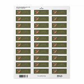 Woodland Animals Adres Label (Full Sheet)