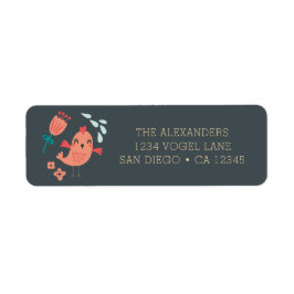 Woodland Animals Adres Label