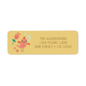Woodland Animals Adres Label (Voorkant)