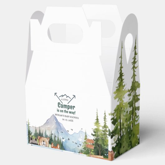 Woodland Animals Adventure Baby shower Bedankdoosjes (Geopend)