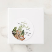 Woodland Animals Adventure Baby shower Bedankjes Labels (In situ)