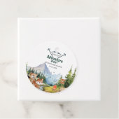 Woodland Animals Adventure Baby shower Bedankjes Labels (In situ)