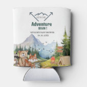 Woodland Animals Adventure Baby shower Blikjeskoeler (Achterkant)