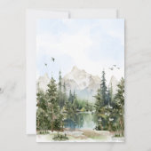 Woodland Animals Adventure Baby Shower Kaart (Achterkant)