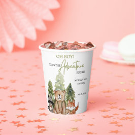 Woodland Animals Adventure Baby shower Papieren Bekers