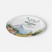 Woodland Animals Adventure Baby shower Papieren Bordje (Gekanteld)