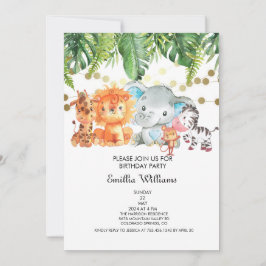 Woodland Animals Adventure Baby shower Save The Date