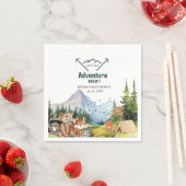 Woodland Animals Adventure Baby shower Servet (Insitu)