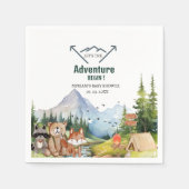 Woodland Animals Adventure Baby shower Servet (Voorkant)
