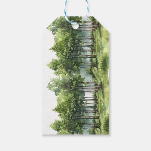 Woodland Animals Adventure Dank u wel Cadeaulabel (Achterkant)