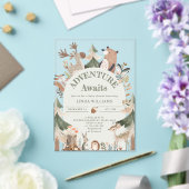 Woodland Animals Adventure wacht op Baby shower Acryl Uitnodigingen (Insitu (Huwelijk))