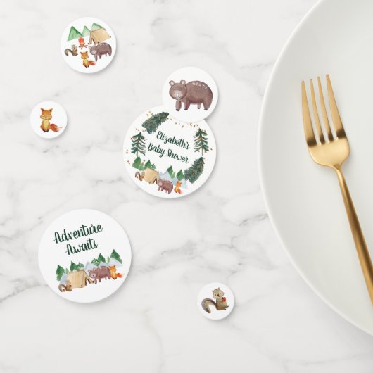 Woodland Animals Adventure wacht op Baby shower Confetti (Groep)