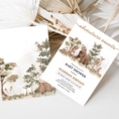 Woodland Animals Adventure wacht op Baby shower Kaart
