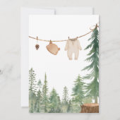 Woodland Animals Adventure wacht op Baby shower Kaart (Achterkant)