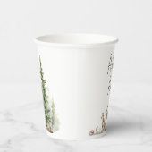 Woodland Animals Adventure wacht op Baby shower Papieren Bekers (Rechts)