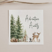 Woodland Animals Adventure wacht op Baby shower Servet