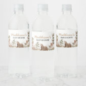 Woodland Animals Adventure wacht op Baby shower Waterfles Etiket (Flessen)