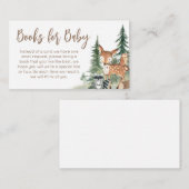 Woodland Animals Adventure wacht op boeken voor Ba Informatiekaartje (Voorkant / Achterkant)